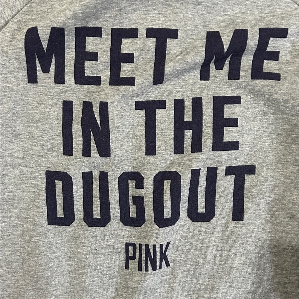 Victoria's Secret PINK Cleveland Indians Meet Me In Dugout quarter-zip pullover - Picture 5 of 6